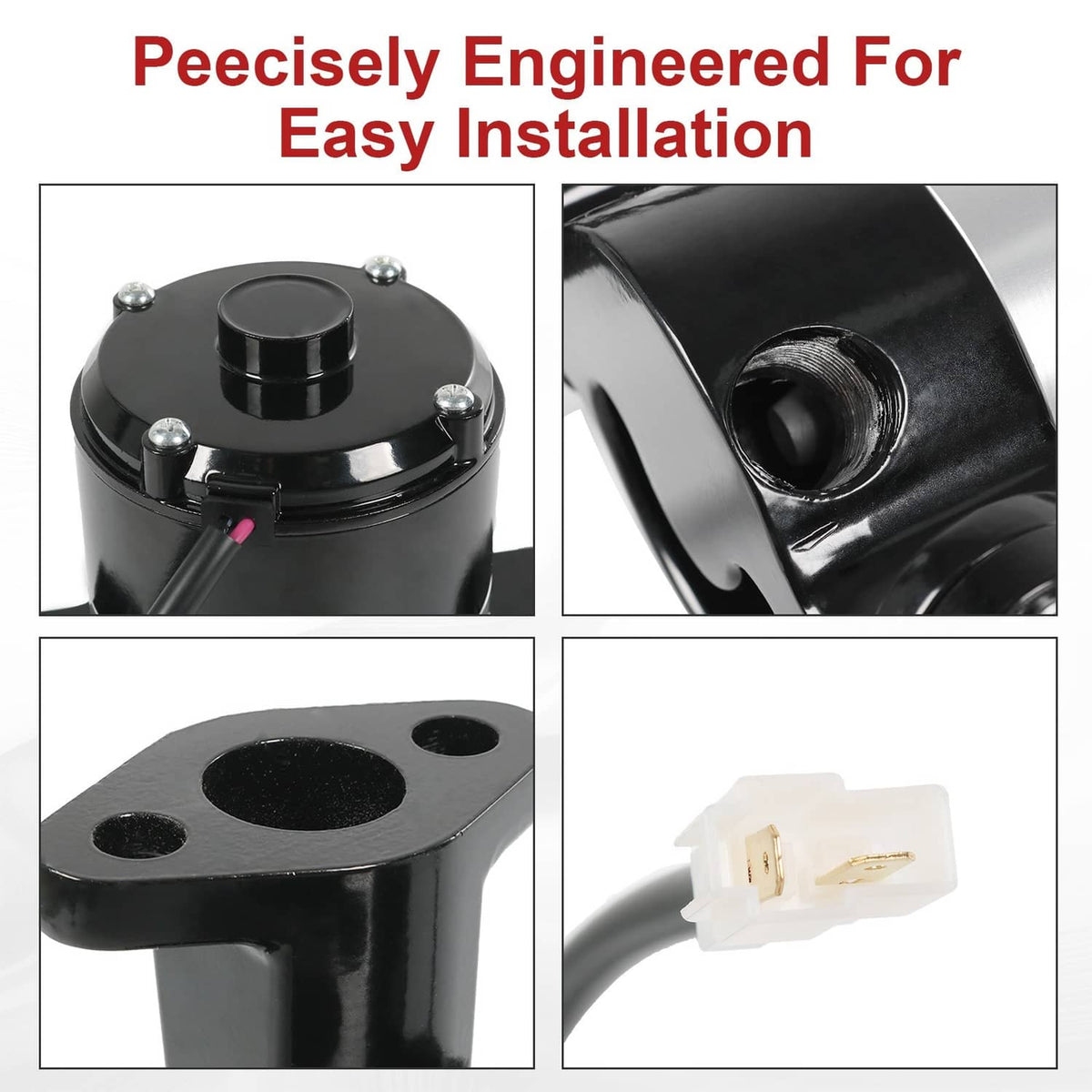 Solidspare Small Block Chevy Electric Water Pump Black 283 327 350 400 SBC High Flow EWP