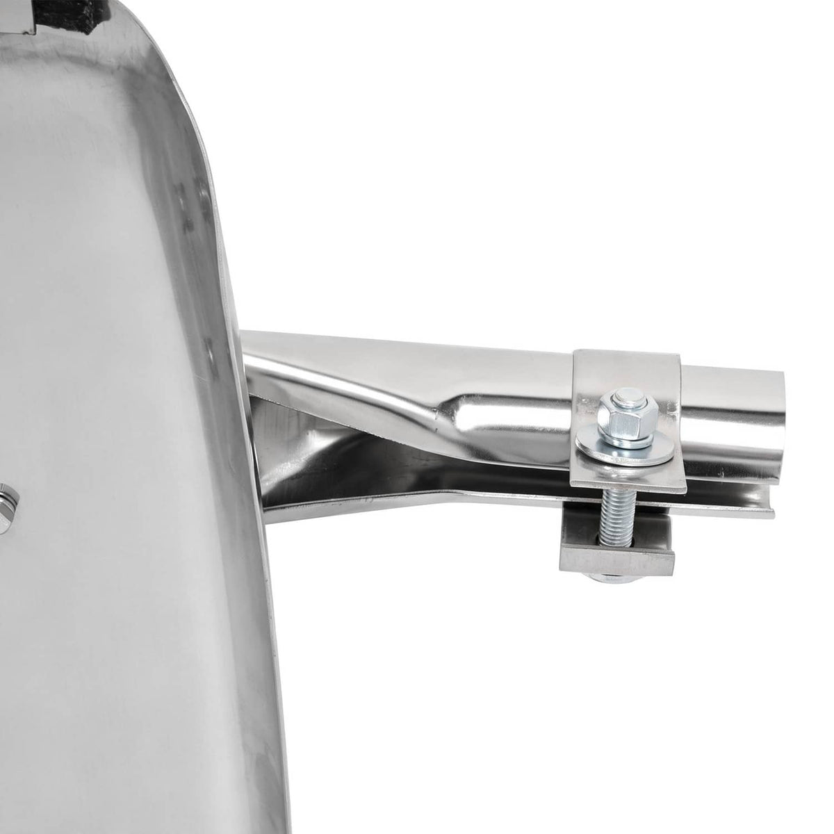 Solid Spare 34"x24" stainless steel quarter fender kit pair universal truck w/ Support Tube