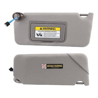 Solidspare Pair Gray Sun Visor w/ Light & Mirror For 2008-2017 Honda Accord 83280TA5A51ZA