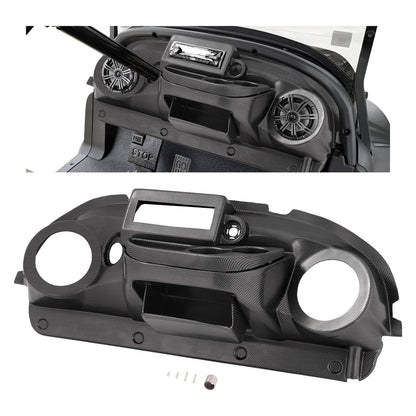 Solidspare For Club Car Precedent Carbon Fiber Style Golf Cart Radio Dash Dashboard Cover