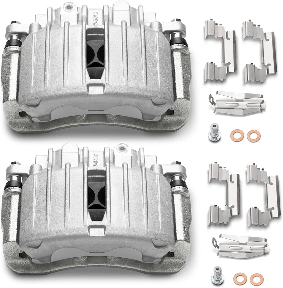 Solidspare Rear Brake Caliper Set 2 Piston For 00-07 Chevy GMC Cadillac Truck Full Size SUV
