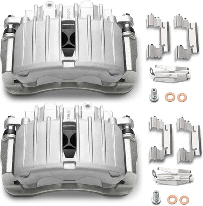 Solidspare Rear Brake Caliper Set 2 Piston For 00-07 Chevy GMC Cadillac Truck Full Size SUV