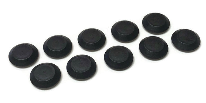 (10) 9/16" Inch Black Plastic FLUSH MOUNT HOLE PLUG Sheet Metal Auto Body Panel