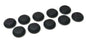 (10) 9/16" Inch Black Plastic FLUSH MOUNT HOLE PLUG Sheet Metal Auto Body Panel