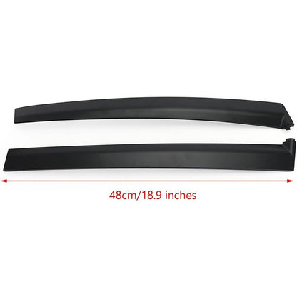 Solidspare Left & Right Side Window Molding Door Sash Trim For 1992-1995 Honda Civic Black