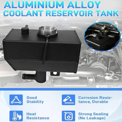 Solidspare Engine Coolant Reservoir 68364312AC For 2018-2024 Jeep Wrangler JL 2.0L Aluminum