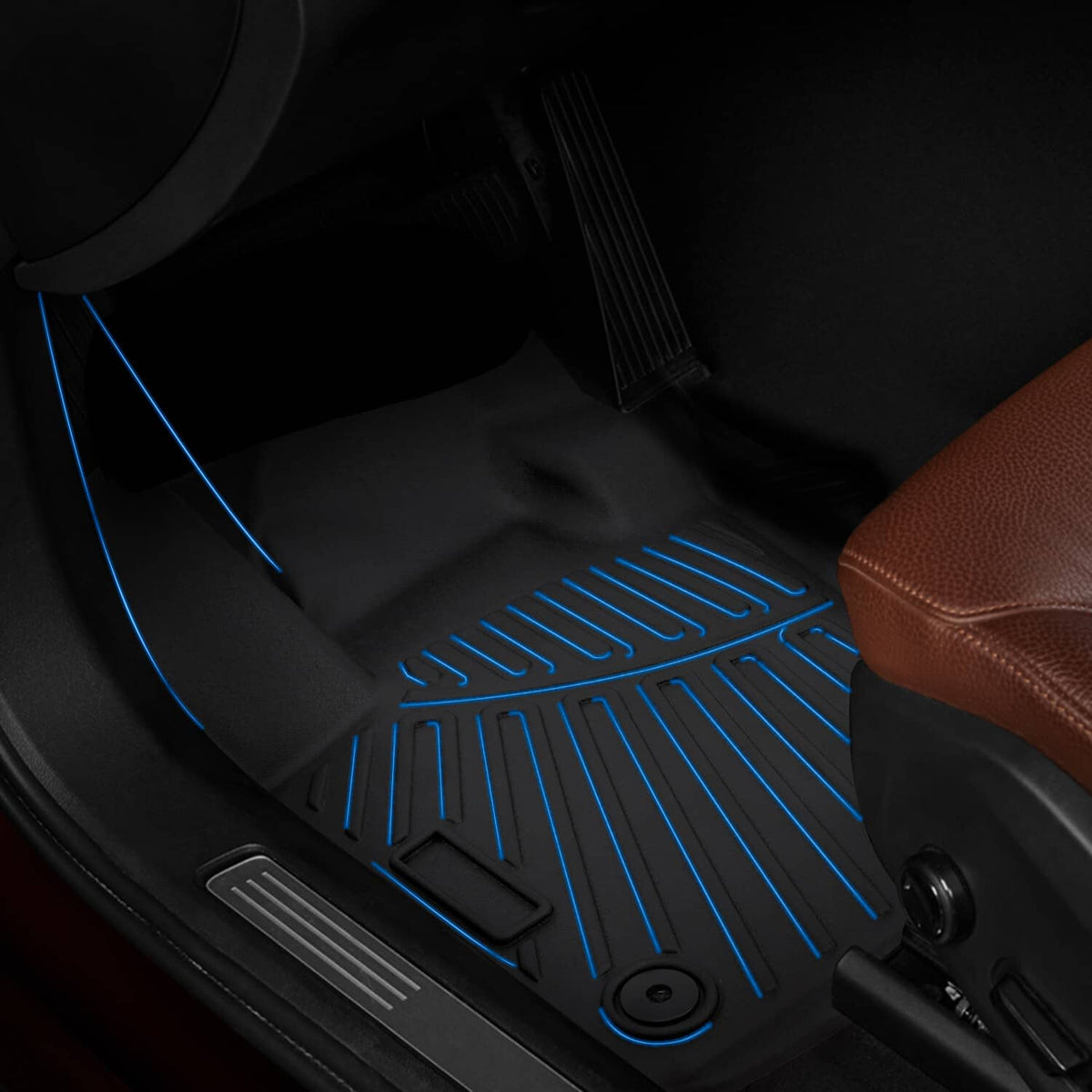 Solidspare Car Floor Mats for Jeep Compass 2017-2024 2025 TPE Rubber Liners Accessories New