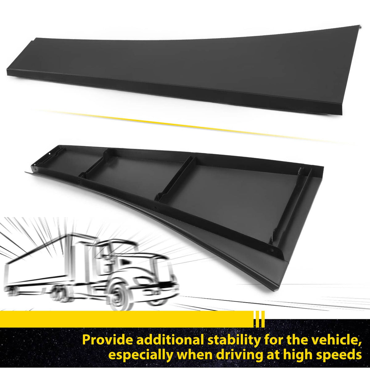 Solid Spare Sleeper Cab Upper Fairing Extension Fit For Volvo VNL 2004-2016 Left Driver Side