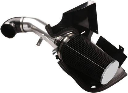 Solidspare Fit For 99-06 Chevy GMC V8 4.8L/5.3L/6.0L 4" Cold Air Intake Kit+Heat Shield Bla