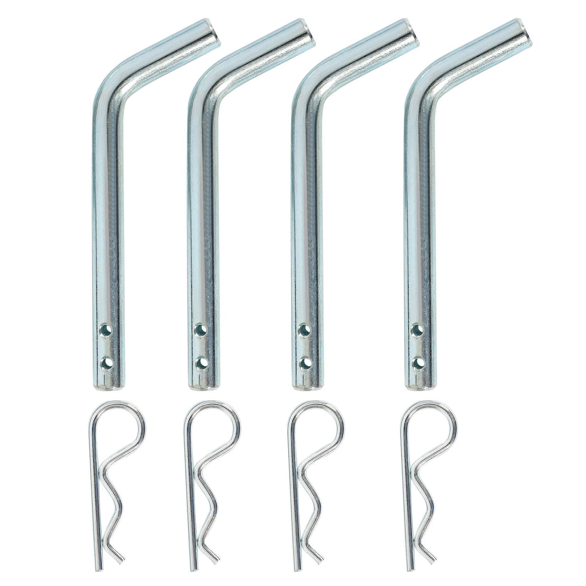 Solidspare Heavy Duty 4 Pack Trailer Adjustable Stake Pocket D-Ring Zinc 2”×4" 16200LBS