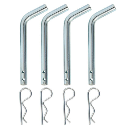 Solidspare Heavy Duty 4 Pack Trailer Adjustable Stake Pocket D-Ring Zinc 2”×4" 16200LBS