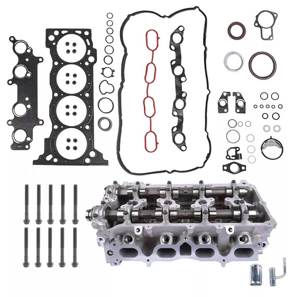 Solidspare Cylinder Head & Bolts & Gasket Set For 2005-2015 Toyota 2.7L 2TR Tacoma 4Runner