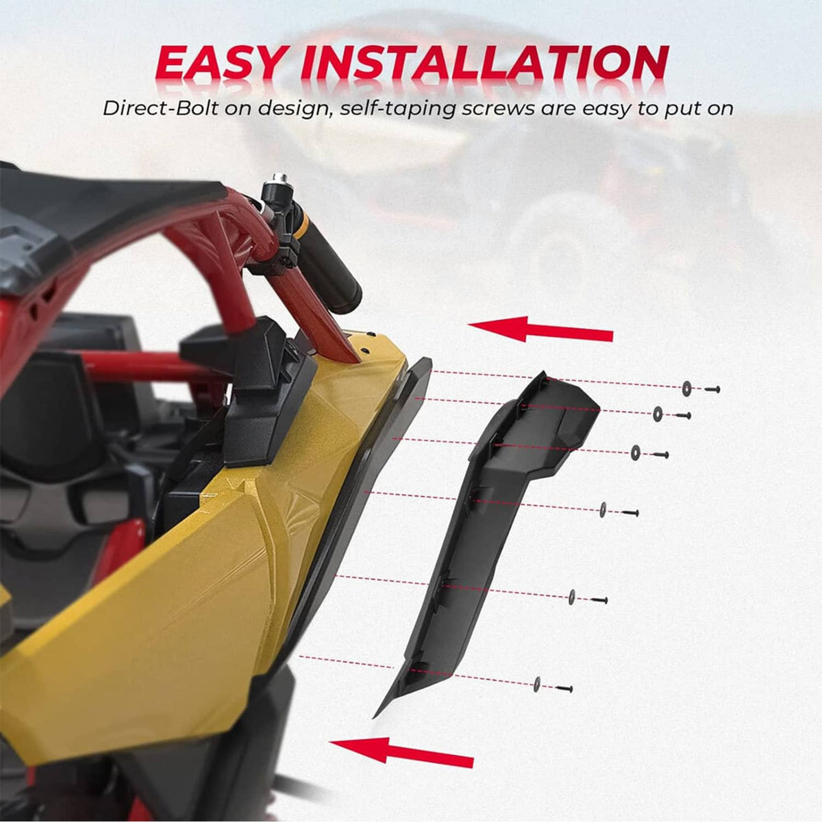 Solidspare X3 Fender Flares Extended for Can-Am Maverick X3&X3 Max RS Turbo R RR 2017-2024
