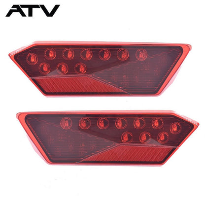 Solidspare Pair Red LED Tail lights For Polaris RZR RZR 4 900/ 900 /XP /XP 1000 / XP 4 1000