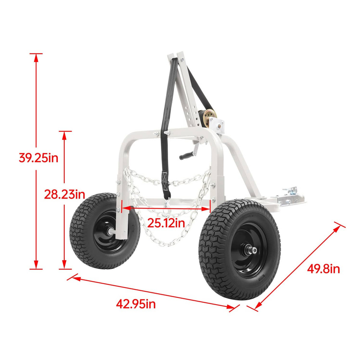 Solidspare Heavy-Duty Steel Log Skidder Arch Holder Set Logs Trailer Strong Load-bearing