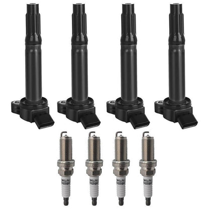 Solidspare 4PCS Ignition Coil Spark Plug KIT For Toyota Camry RAV4 Avalon L4 2.5L UF487 New