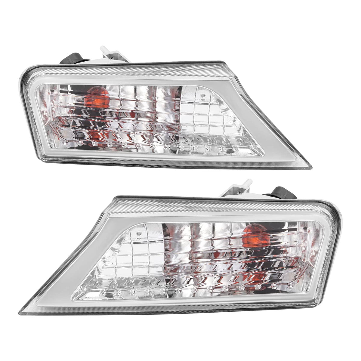 Solid Spare Left&Right Clear Marker Signal Corner Parking Lights For Jeep Liberty 2008-2012