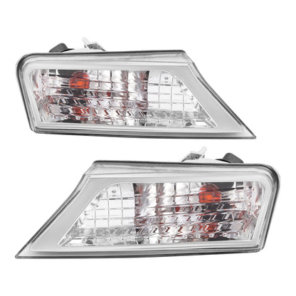 Solid Spare Left&Right Clear Marker Signal Corner Parking Lights For Jeep Liberty 2008-2012