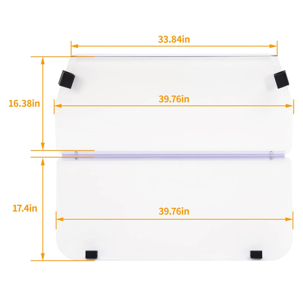 Solidspare For 16+ Evolution Classic Forester Golf Cart Windscreen Clear Vented Windshield