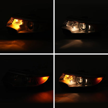Solid Spare Left Driver Side For Ford Edge 2011-2014 Headlight Lamp W/Bulb 5 Pins Projector