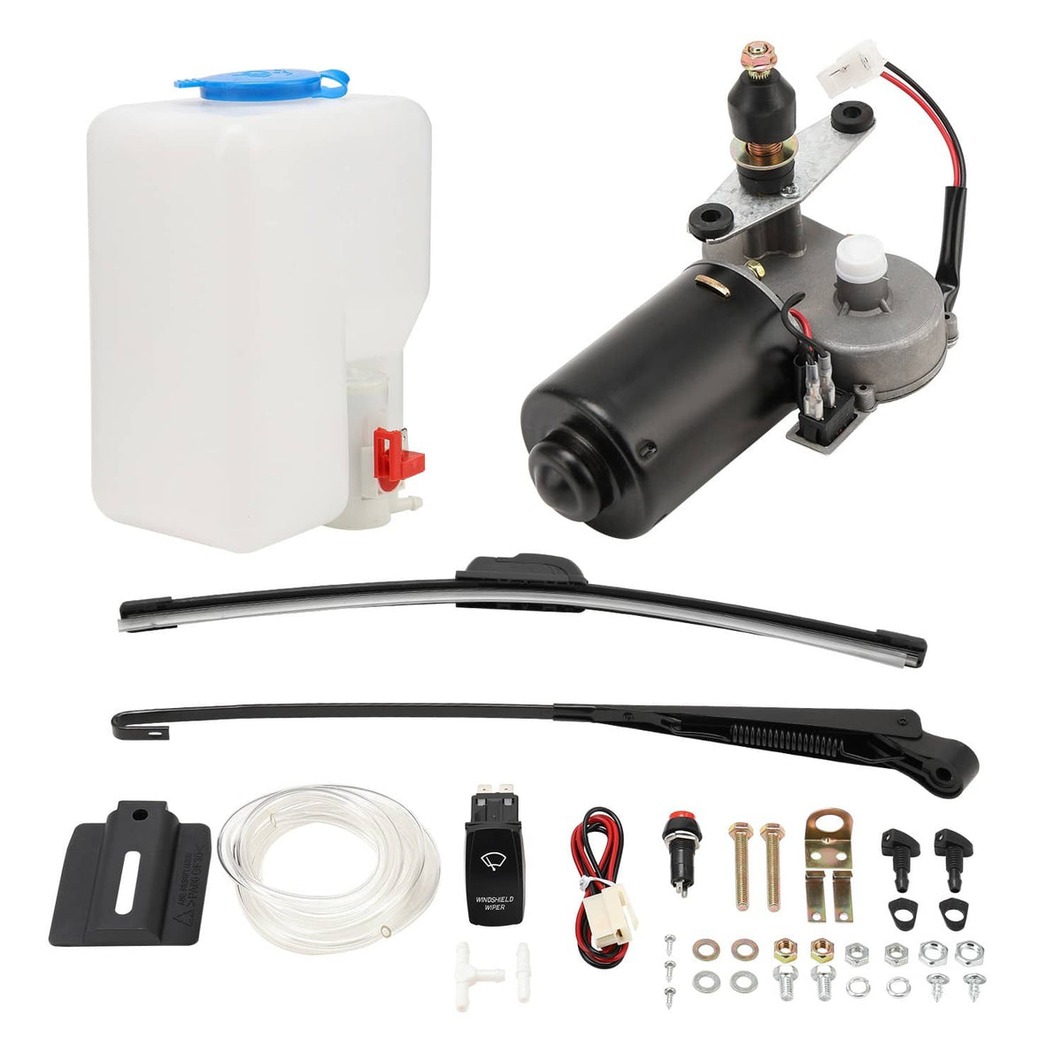 Solidspare For Polaris Ranger 570/800/900/1000 UTV 12V Electric Windshield Wiper Motor Kit