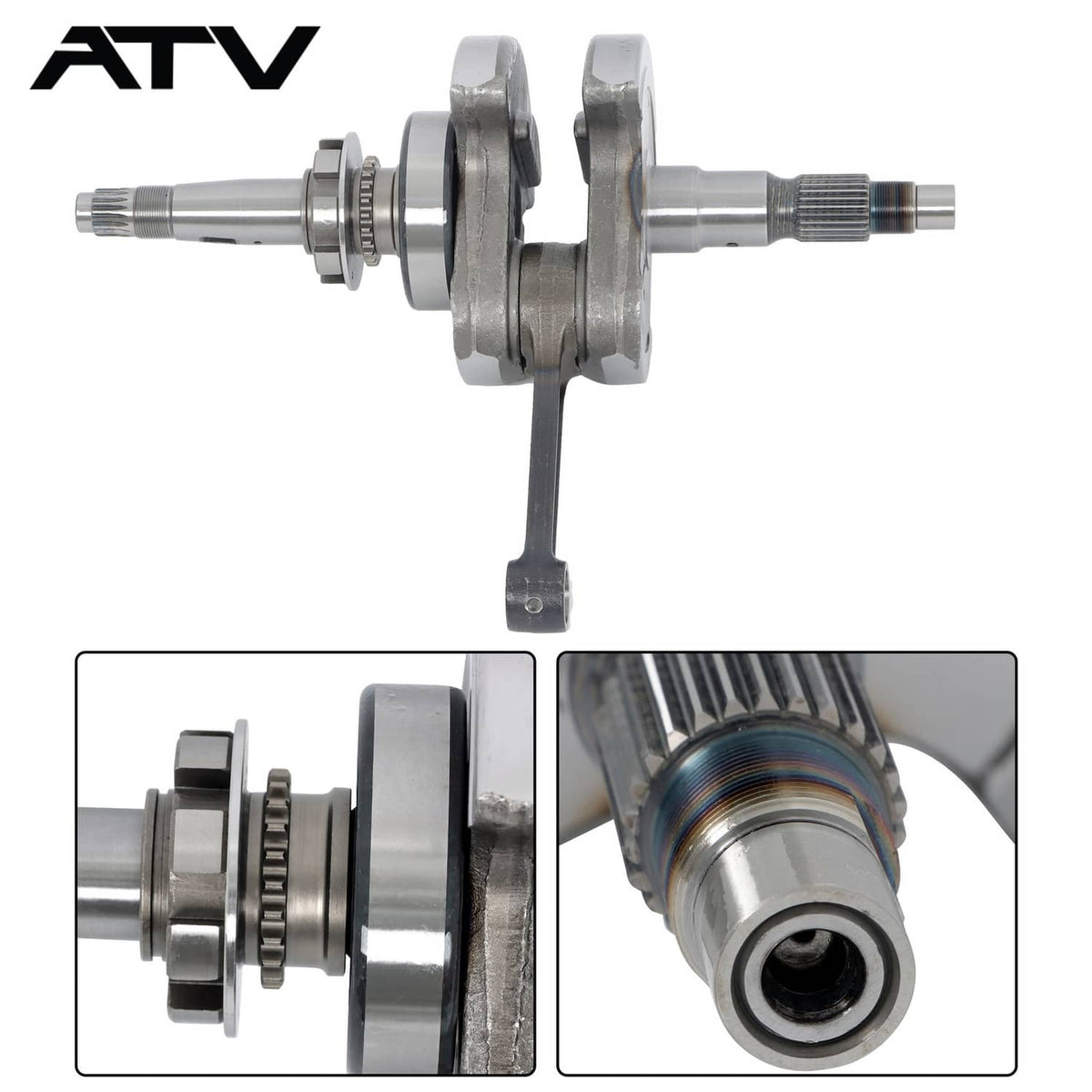 Solidspare Crankshaft w/Connecting Rod For HISUN 550 4X4 taper ratio 1:7 P015000132000100