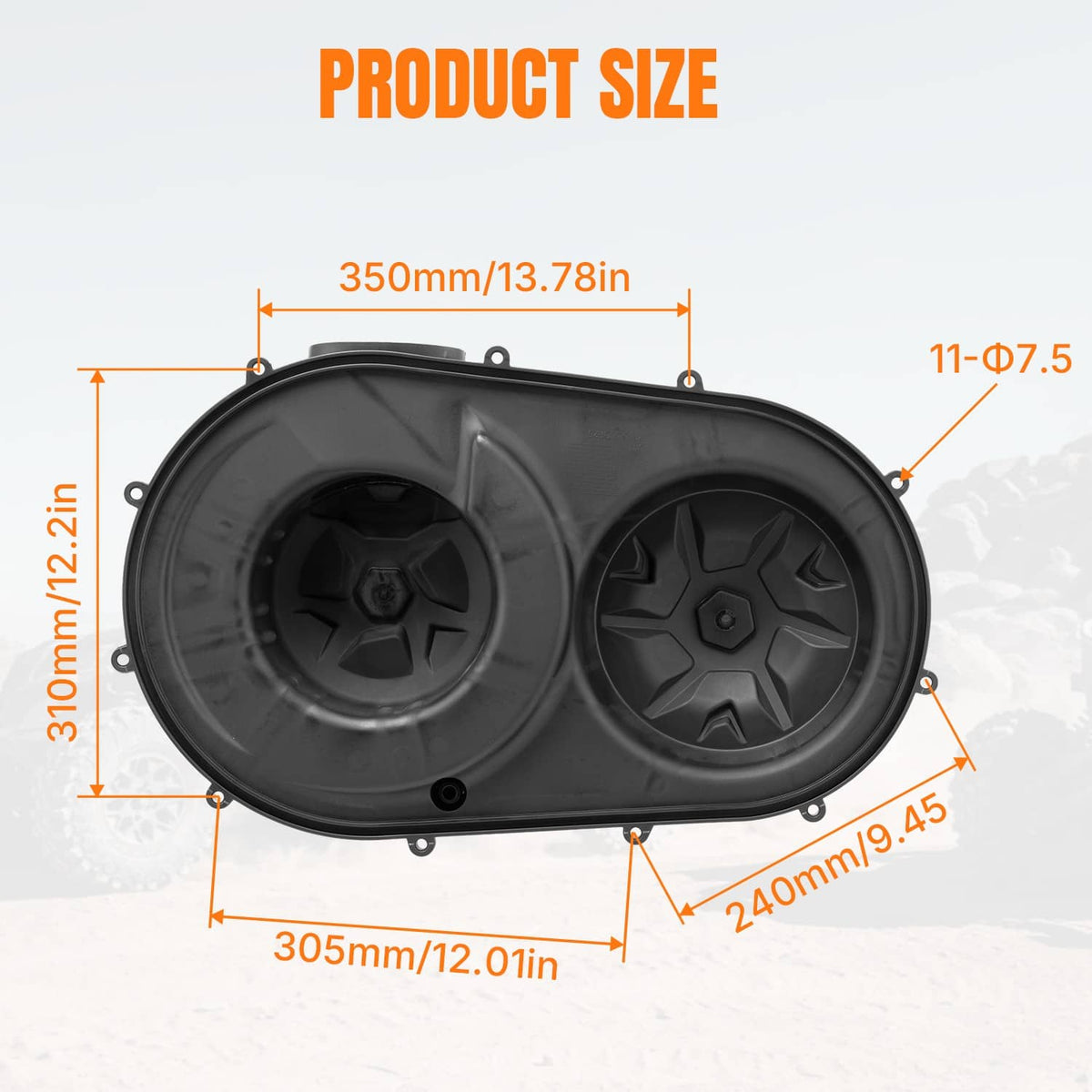 Solidspare 420212508 Outer Clutch Cover For Can-Am Maverick X3 2017-2024 / X3 Max 2018-2024