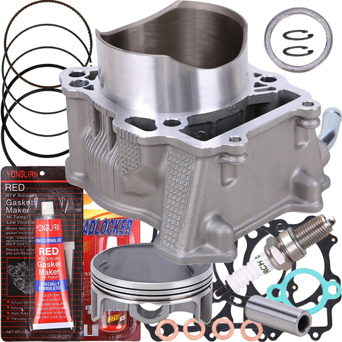 Solidspare Cylinder Piston Gasket Top End Kit 12.3:1 For Suzuki LTZ400 03-14 / DRZ400 00-05