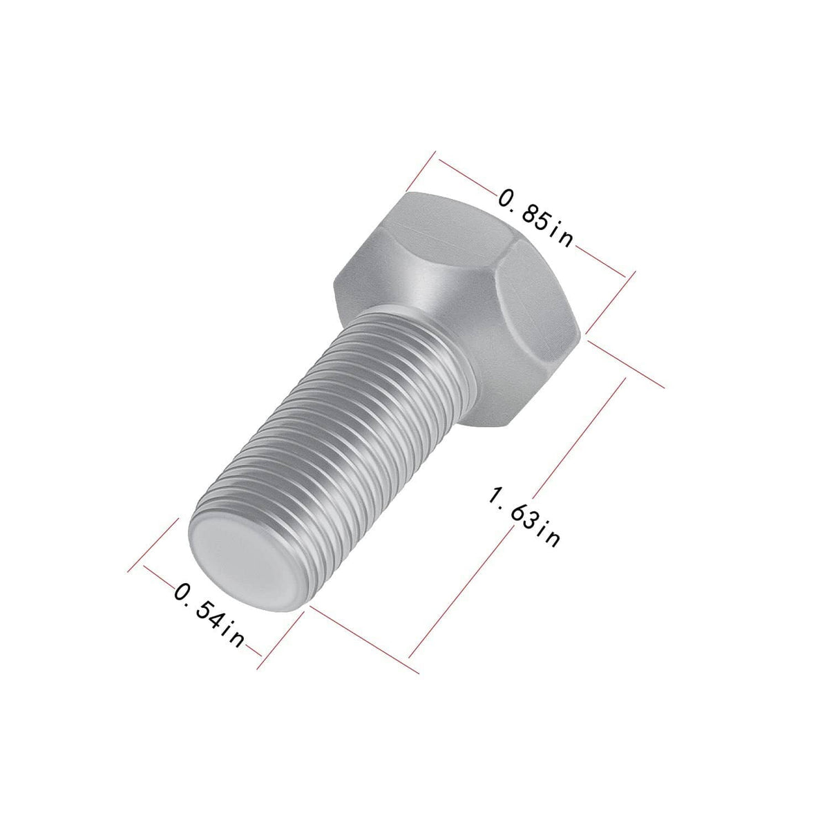 Solid Spare Fits JD16 Front Wheel Hub Lug Bolts 9/16-18 x 1-1/8" for John Deere Tractors