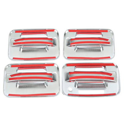 Solid Spare For Ford F-150 F150 4DR 2004-2014 Crew Cab Chrome Door Handle Cover ABS w/KeyPad