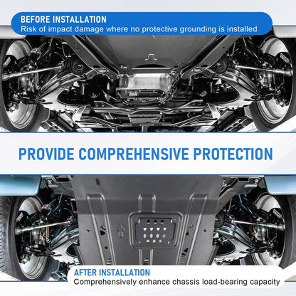 Solidspare For 2015-22 Ford F150 Transmission Full Skid Plate Gearbox Splash Shield Guard