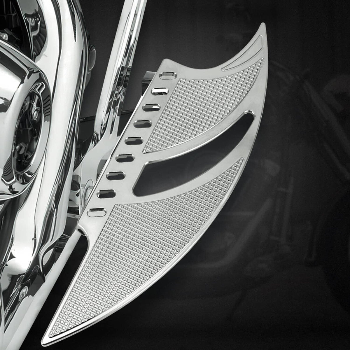 Solidspare Front Rear FloorBoard Footboards For Harley Touring Street Glide Softail Deluxe