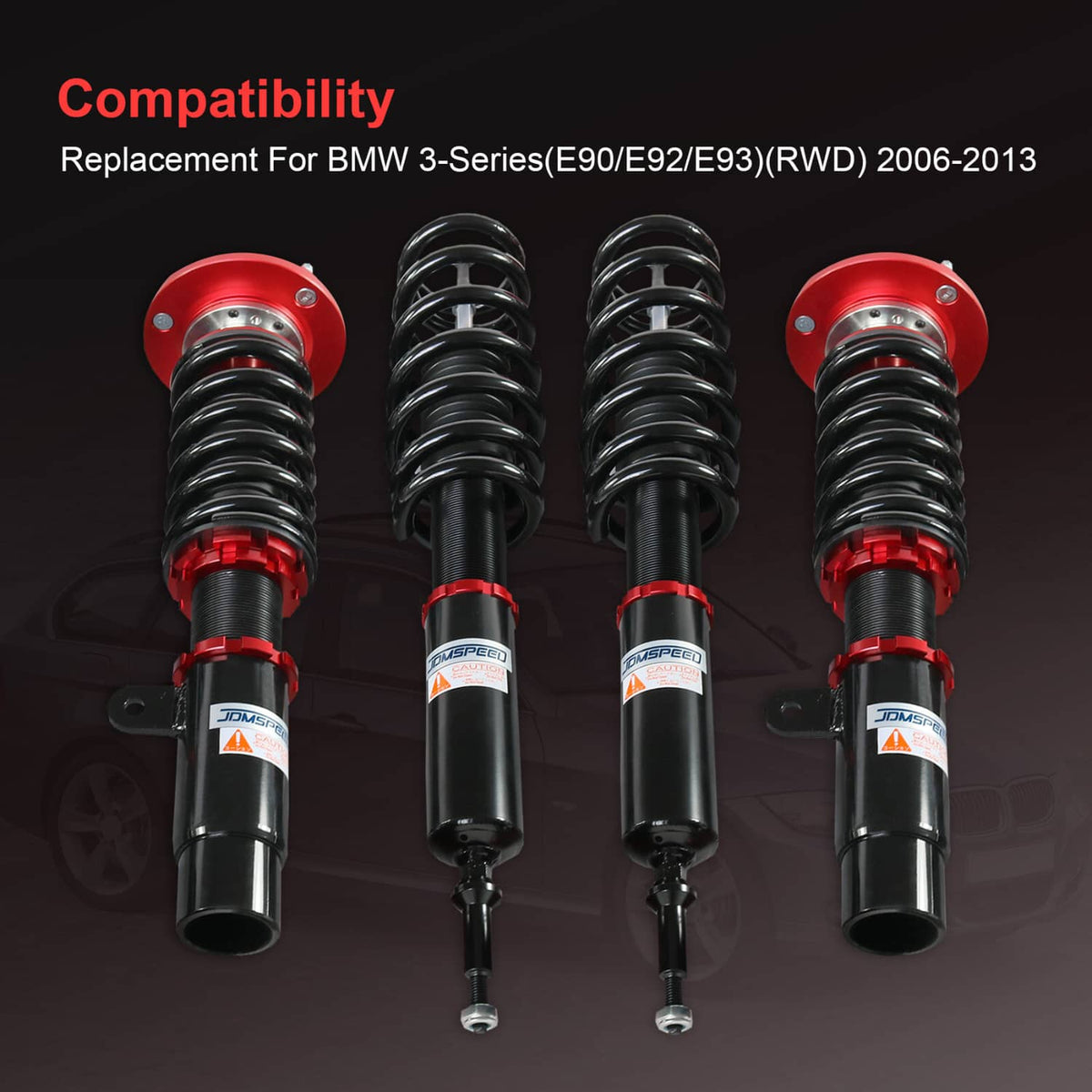 Solidspare Coilovers for BMW 3 Series 325i 328i 335i E90 06-13 Adj.Height Shocks Struts