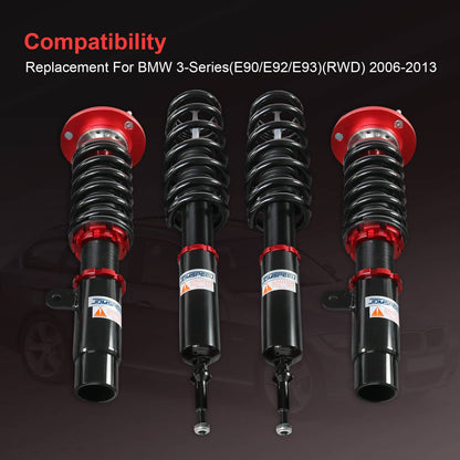 Solidspare Coilovers for BMW 3 Series 325i 328i 335i E90 06-13 Adj.Height Shocks Struts