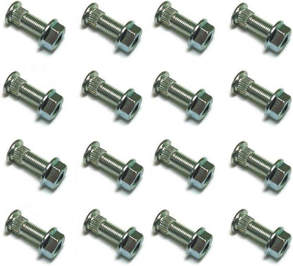 (Set of 16) Wheel Studs & Lug Nuts for Polaris 2003-2011 Ranger & Sportsman ATV
