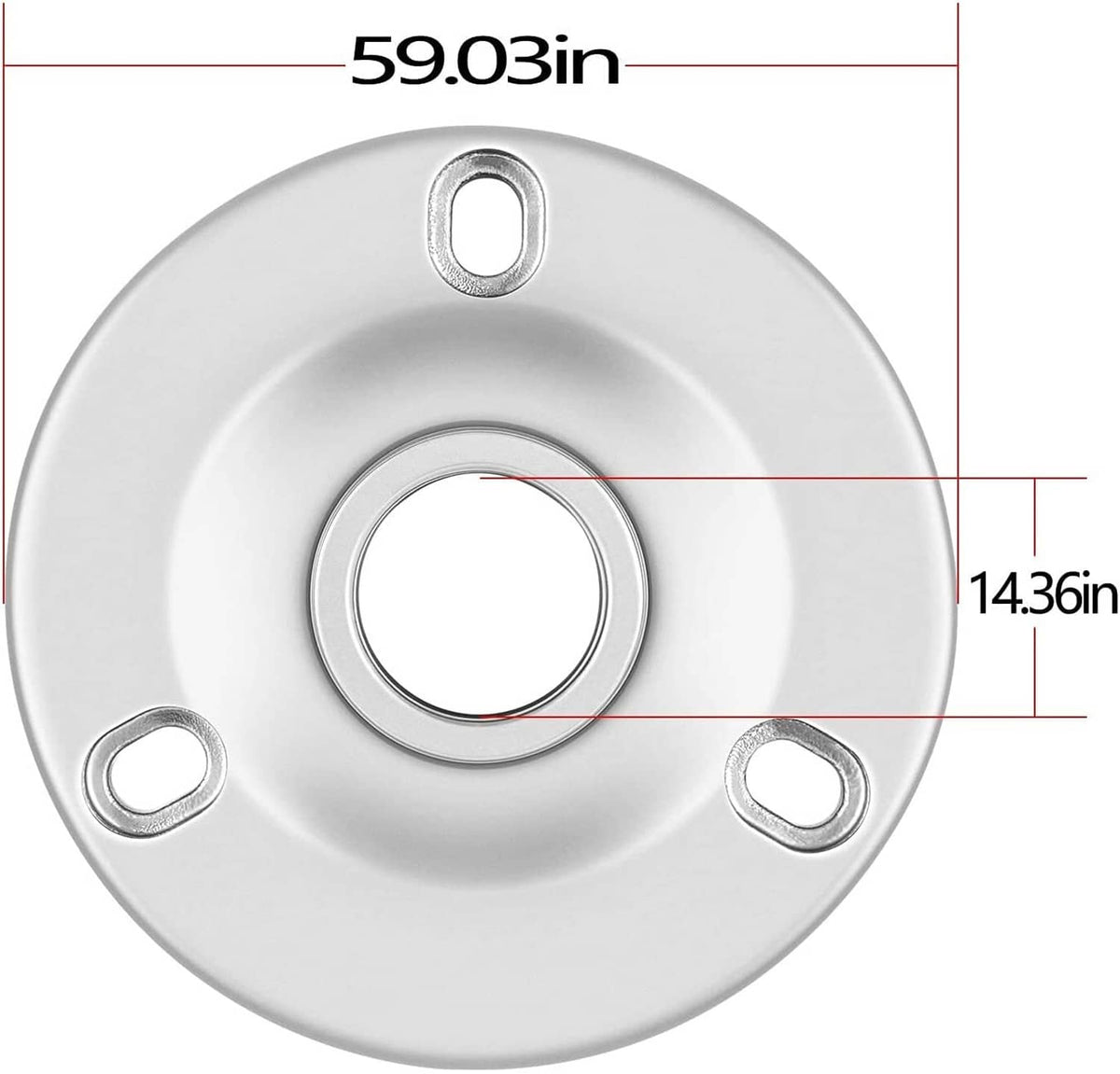 Solid Spare Lifting Adapter MT0024 with Bolts for Mercury Verado and 150HP 4-Stroke Outboard