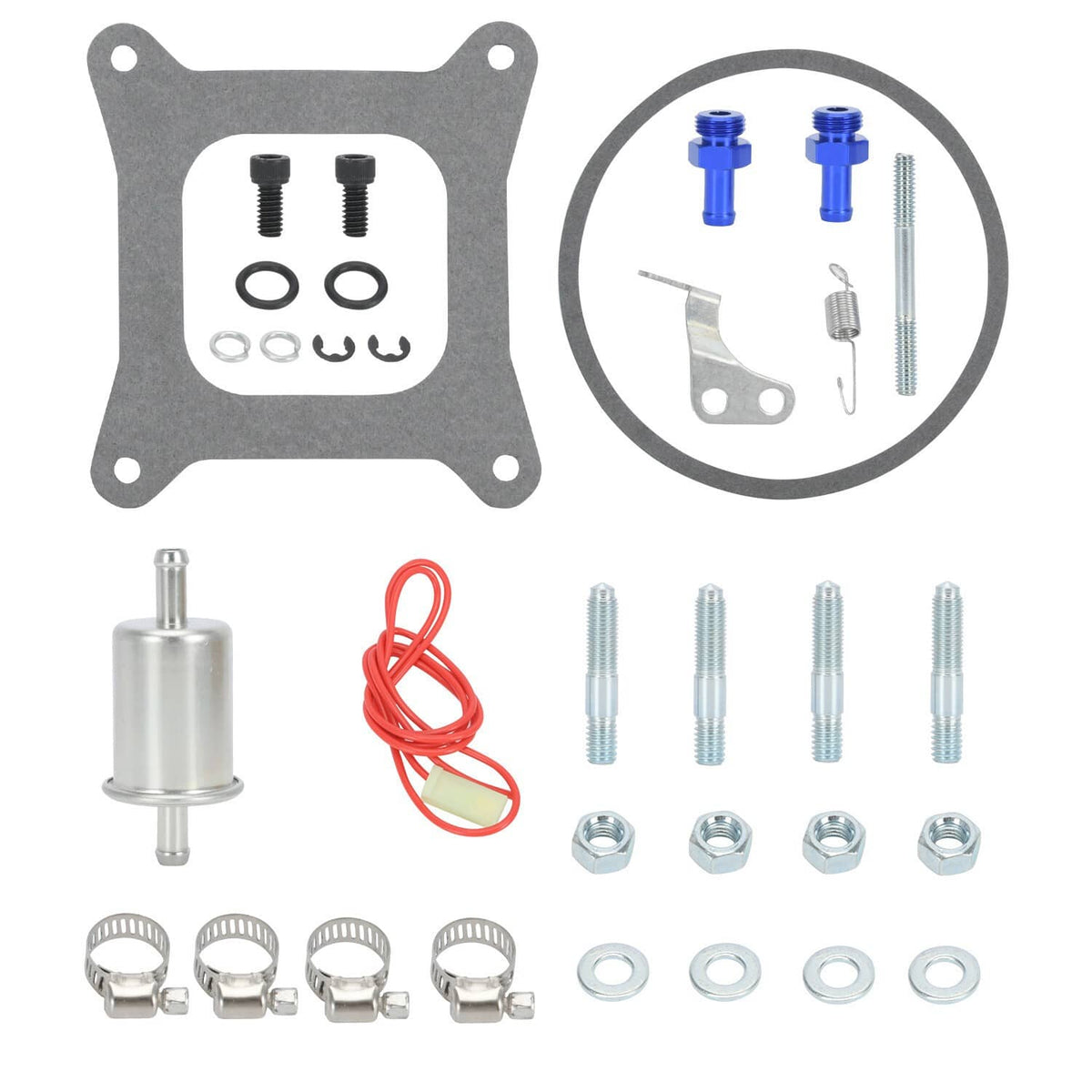 Solidspare For Holley Quickfuel Brawler 750 CFM Double Pumper 4 Barrel Carburetor E-Choke