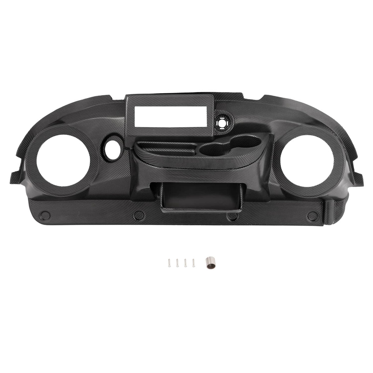 Solidspare For Club Car Precedent Carbon Fiber Style Golf Cart Radio Dash Dashboard Cover