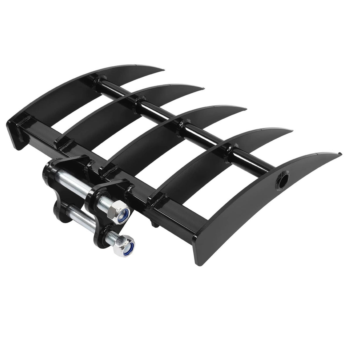 Solidspare Mini Excavator Attachment Rake 5 Tools For Mini Excavator  Heavy Duty Thick