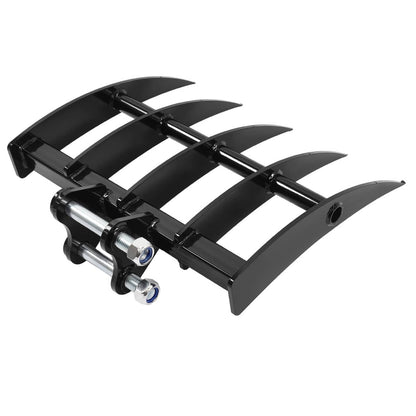 Solidspare Mini Excavator Attachment Rake 5 Tools For Mini Excavator  Heavy Duty Thick