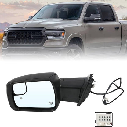 Solidspare For Dodge Ram 1500 2019-2024 Left Driver Side Mirror Heated Signal Blind Spot