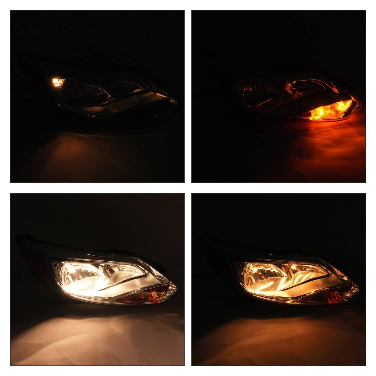 Solid Spare Chrome Headlight Headlamp Replacement Passenger Side For Ford Focus 2012 13 14