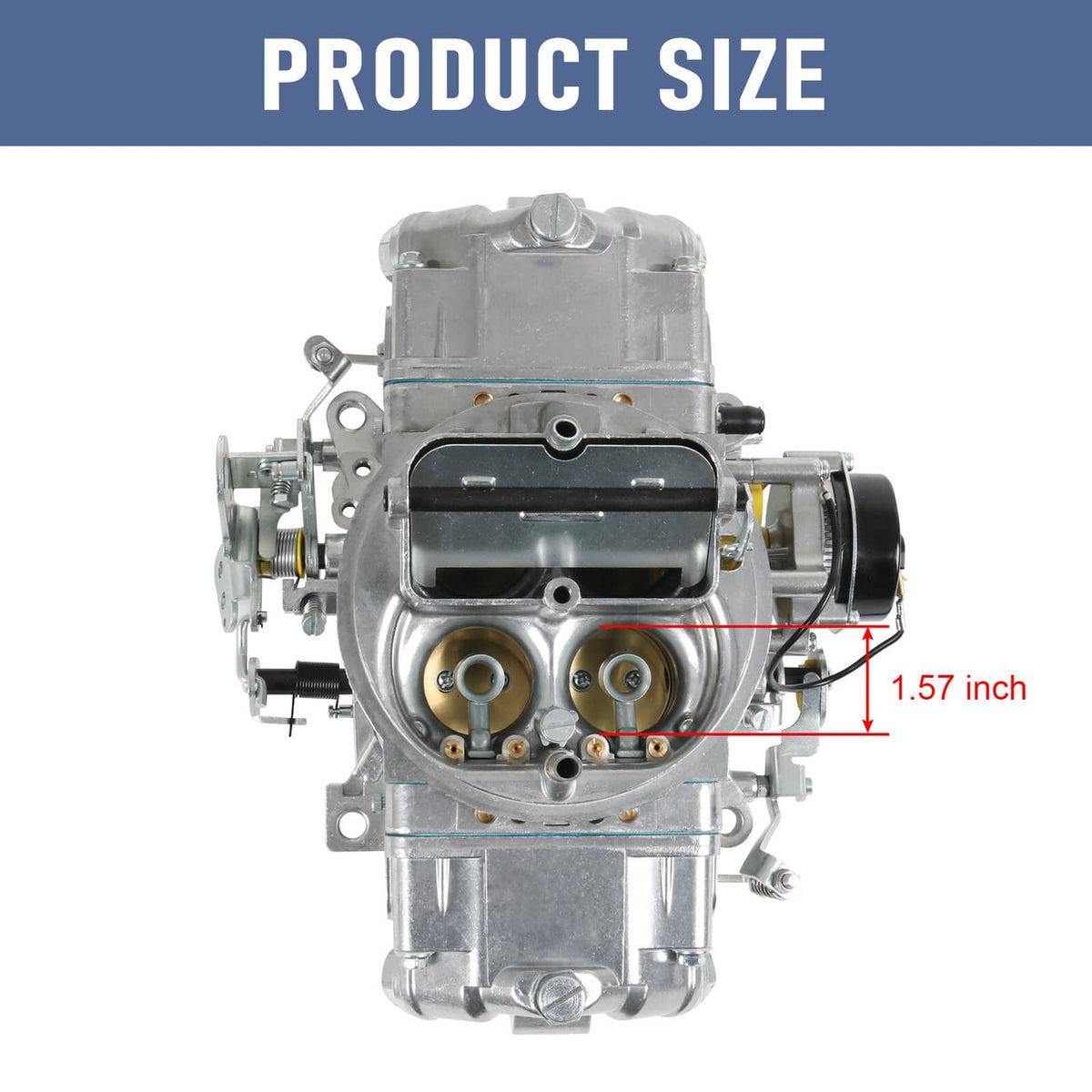 Solidspare For 650 CFM Brawler Double-Pumper Carburetor Electric Choke 4 Barrel BR-67255