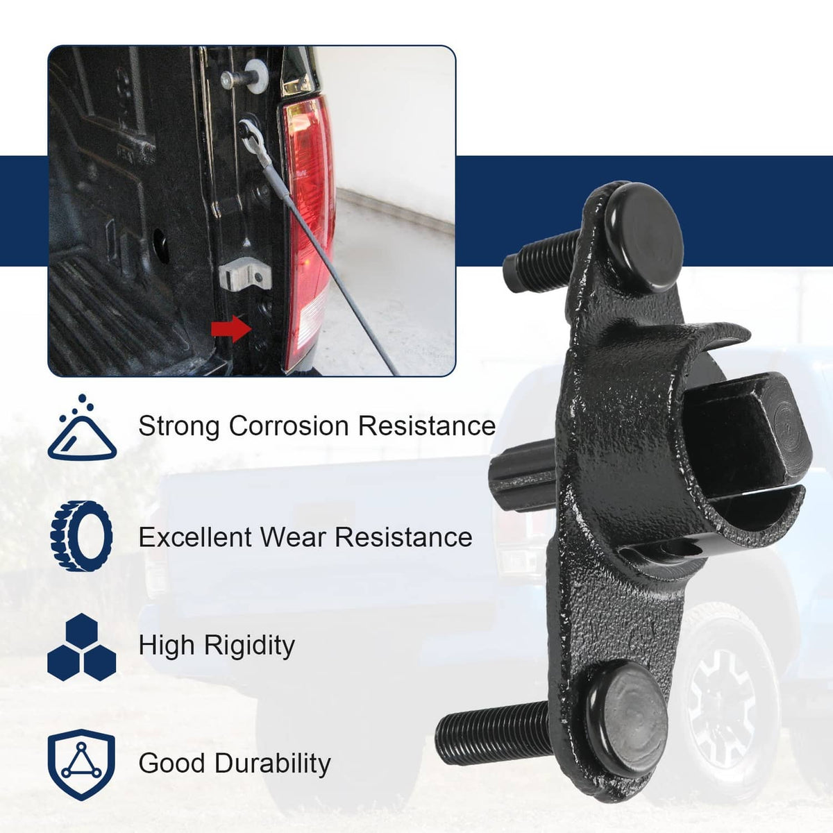 Solidspare Rear Tailgate R/H Hinge Damper Bracket for 2016-2023 Toyota Tacoma 66101-04021