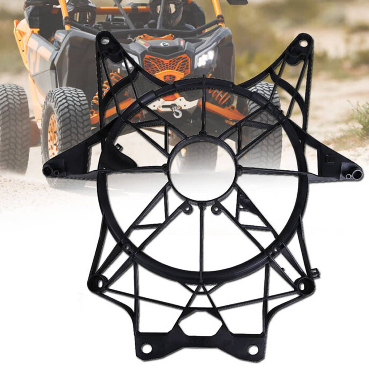 Solidspare For Can-Am Maverick X3 & X3 MAX 17-24 709200588 Cooling Radiator Fan Assemby Kit