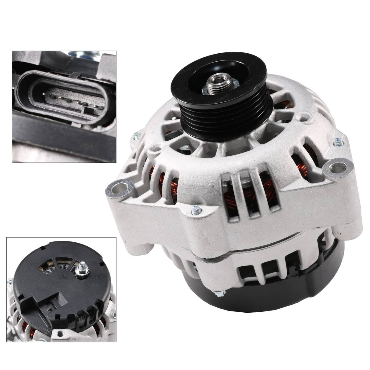Solidspare Alternator For 1996-2000 C1500 C2500 C3500 Chevy GMC PICKUP 5.7 6.5 7.4L 4pin