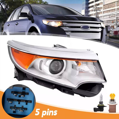 Solid Spare For Ford Edge 2011 2012 2013 2014 Headlight Right Side Halogen Projector 5 Pins