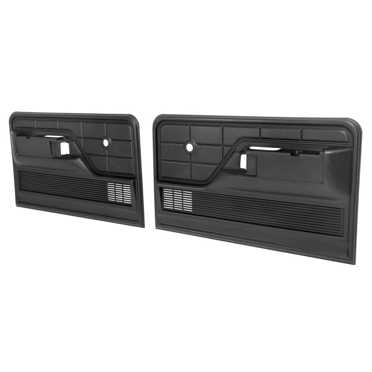 Solid Spare Fit 73-79 Ford F-100 F-150 F-250/ 78-79 Ford Bronco Interior Door Panels Black