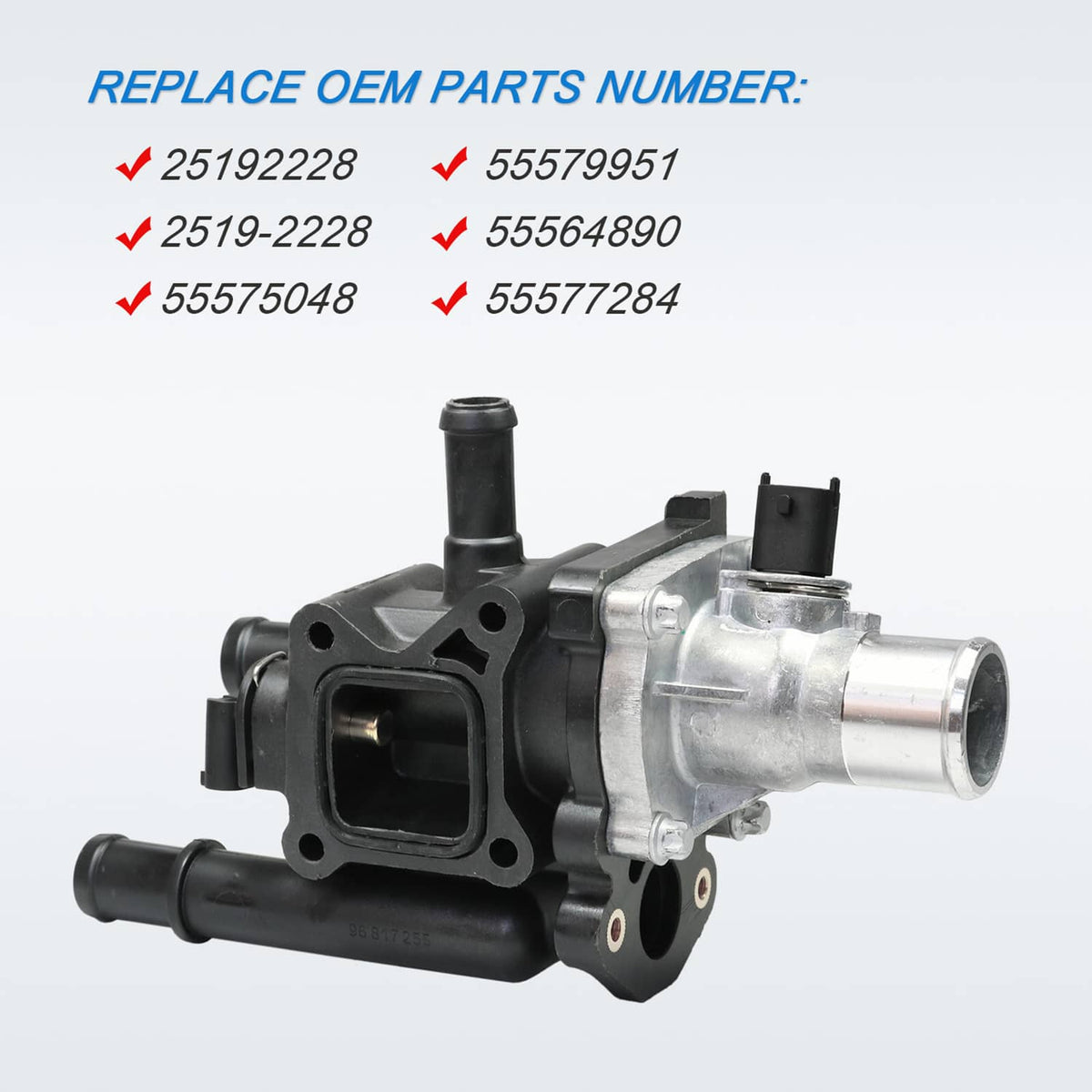Solidspare Engine Coolant Thermostat Housing Assembly for Chevrolet Sonic Cruze 1.8L New