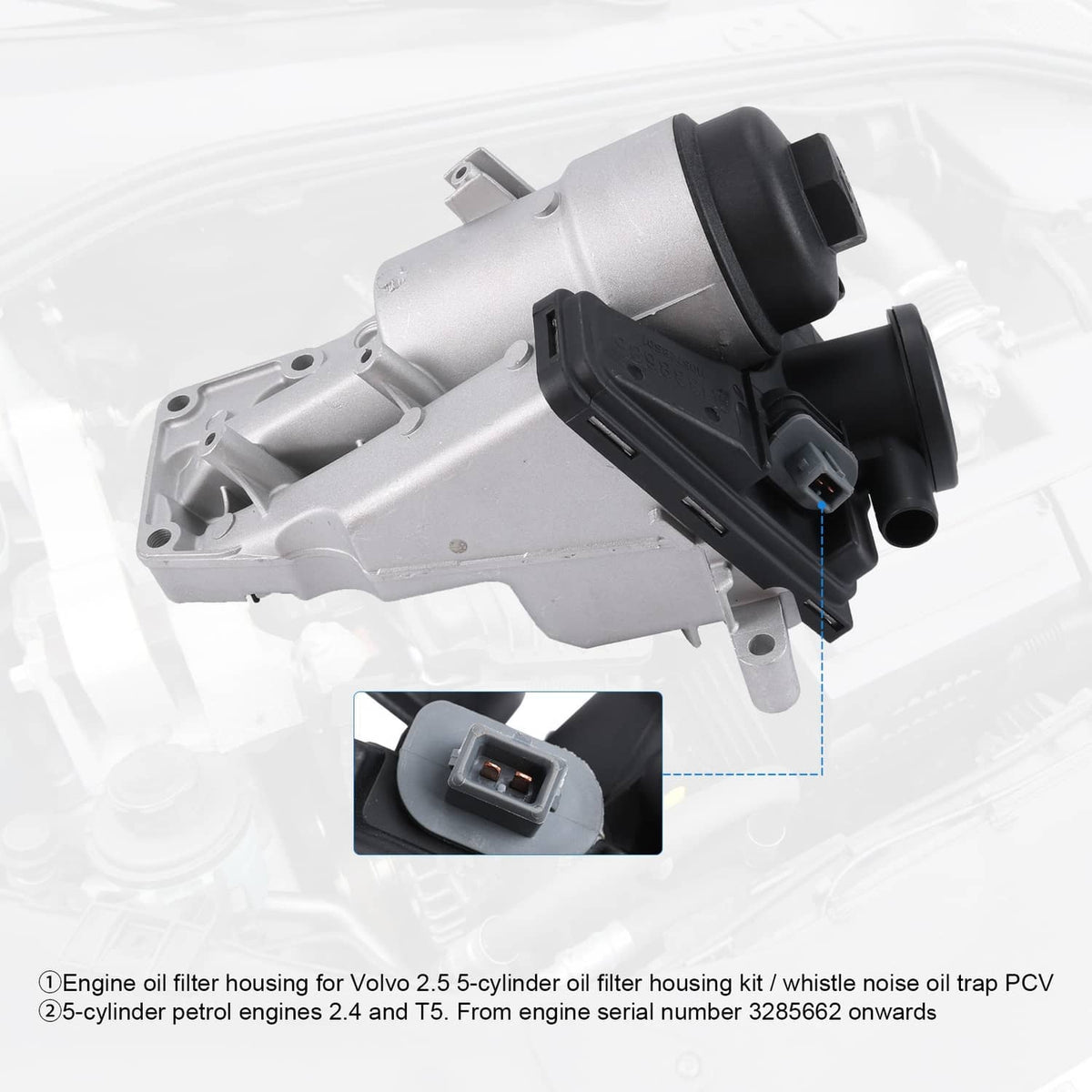 Solidspare Oil Filter Housing 31338685 Fit Volvo S40 V50 S60 V60 XC60 XC70 C70 C30 04-16
